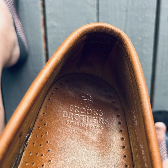 Brooks Brothers Slip-On Penny Loafers Brown Made In Italy Size 11.5 D - Picture 8 of 16